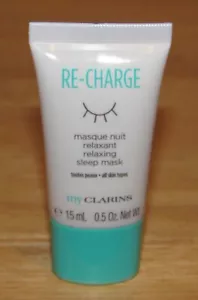 My Clarins Re-Charge Relaxing Sleep Mask 0.5 Oz Travel Size SEALED Face15 mL - Picture 1 of 1