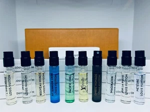 Louis Vuitton Fragrance Collection For Men Sample Spray 10Pc Set - Picture 1 of 2