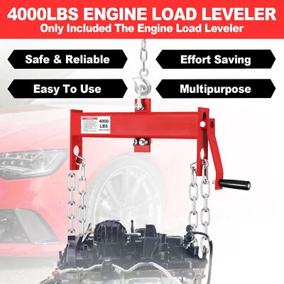 Heavy Duty Engine Hoist Leveler Cherry Picker Shop Crane Load Lift Tool 4000 Lbs Foto 1 de 4