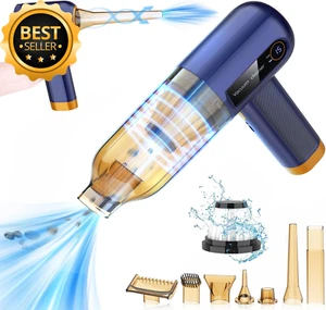 Car Vacuum Cleaner 15000PA Mini Handheld Cordless Rechargeable for Home Pet Hair - Picture 1 of 12