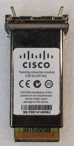 TwinGig Converter Module Cisco CVR-X2-SFP V02 working pulls - Picture 1 of 7