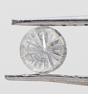 0.21ct 3.8mm round cut diamond salt pepper color natural loose diamond for gift - Picture 1 of 11