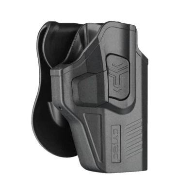 For Glock 19 23 32 Gen 1,2,3,4 Level 2 OWB Paddle Holster w Quick Release Button - Image 1 of 4