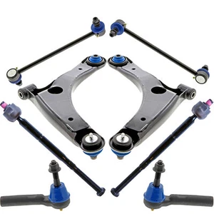 Mevotech Front Lower Control Arms Sway Bar Tie Rods Kit 8 PCS Set for Dodge Jeep - Picture 1 of 10