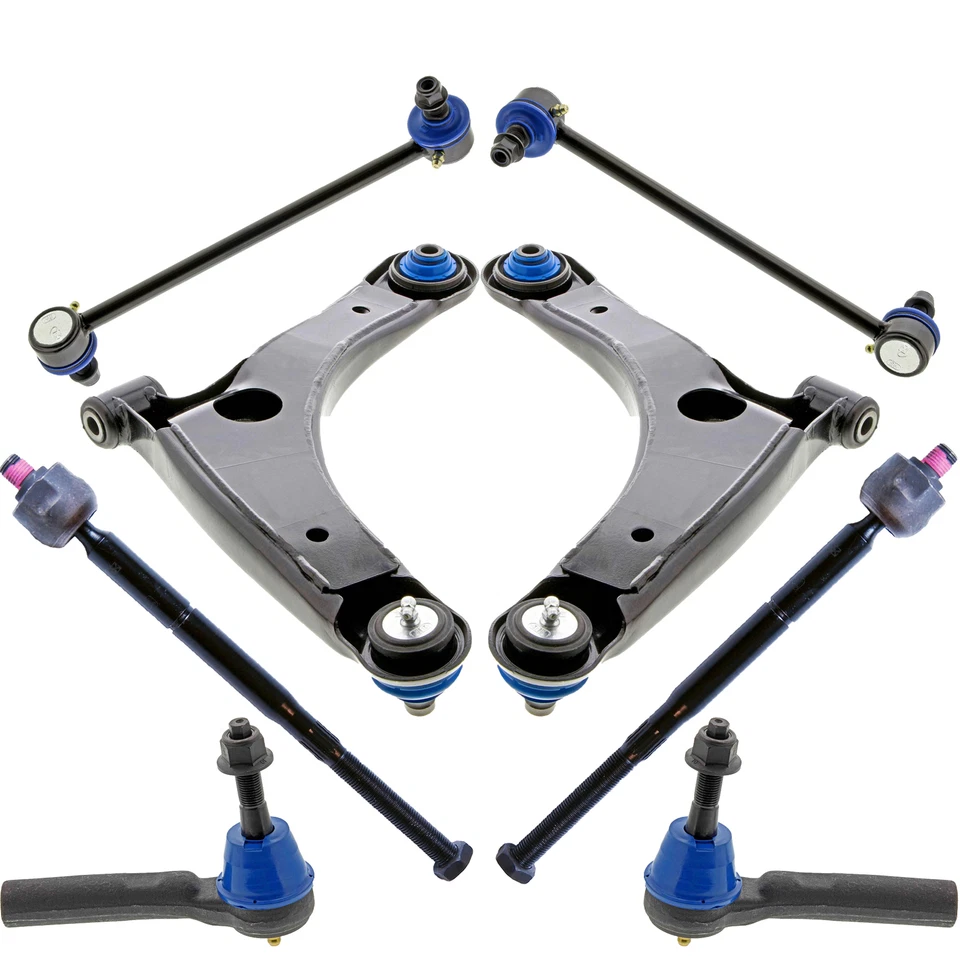 Juego de 8 piezas de barras estabilizadoras de brazos de control inferiores delanteros Mevotech para Dodge Jeep Foto 1 de 4