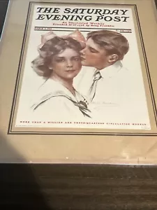 Vintage Saturday Evening Post Print SIGNED BORLEAU - Picture 1 of 7