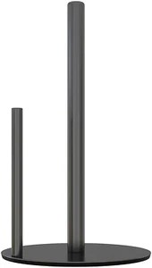 Black Paper Towel Holder | Stainless Steel Kitchen Roll Dispenser with Weighted - Picture 1 of 11