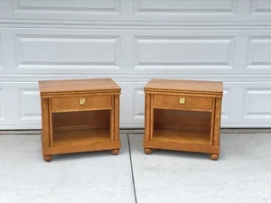 Hickory White Furniture Biedermeier Collection Satinwood Carmel Nightstands - Picture 1 of 22