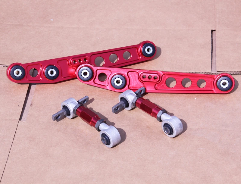 GEN 2 КРАСНЫЙ ЗАДНИЙ НИЖНИЙ РЫЧАГ УПРАВЛЕНИЯ ПРОГИБ ПОДВЕСКИ НАБОР INTEGRA 90-93 DA DA6 DA9 - Изображение 1 из 1