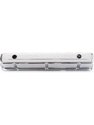 Edelbrock Valve Cover Signature Series Stock Height Steel Chrome Edelbroc (4477) - Image 1 of 4