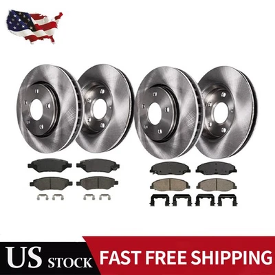 Rotor de disco trasero delantero 316 mm 315 mm + pastilla de freno de cerámica para Cadillac CTS 2008-2014 Foto 1 de 4