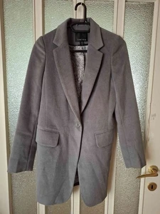 Damenmantel Wintermantel hellgrau Gr. 36 - Bild 1 von 5