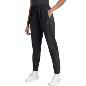 adidas pacer all gym 3-stripes woven mid-rise jogger athletic pants size L - Picture 1 of 11