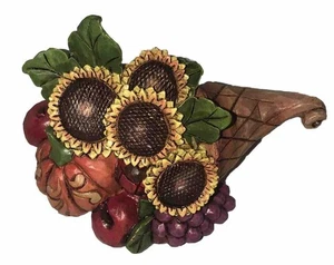 Jim Shore 4047834 Mini Thanksgiving Cornucopia Figurine Rare Harvest Fall Autumn - Picture 1 of 9