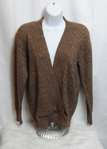 Anthropologie Damenpullover Saumfaden braun vorne offen Gr. S Strickjacke - Bild 1 von 6