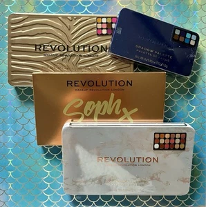Lot of 4: Makeup Revolution eyeshadow palettes Forever Flawless Dynamic SophX ๐ฆ - Picture 1 of 21