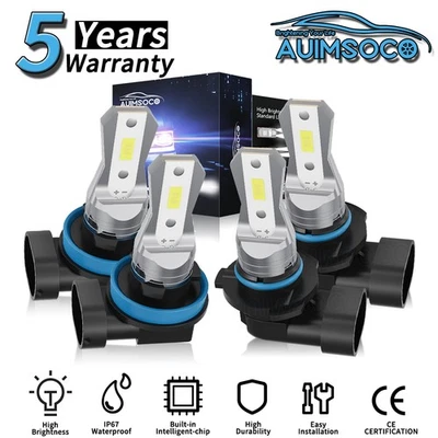 Faros LED blancos 6500K para furgoneta Ford Transit-350 HD 2015-2020 2/3/4 puertas Foto 1 de 4