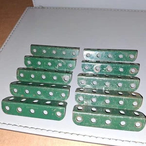 10 X #9D PRE GUERRA VERDE OSCURO MECANO ESTAMPADO 2.5" VIGA ANGULAR - Imagen 1 de 1