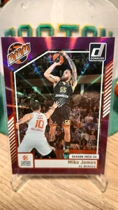 2024-25 Panini Donruss Euroleague Basketball Mike James Highlights Purple /99 - Bild 1 von 2