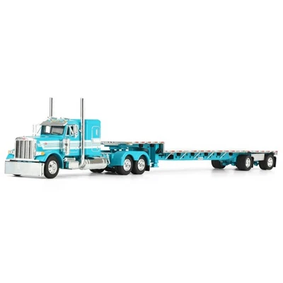 Remolque First Gear DCP 1/64 Peterbilt 379 plataforma plana y transcraft 60-2127 Foto 1 de 4