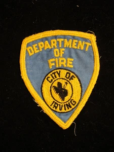 PARCHE VINTAGE: DEPARTAMENTO DE BOMBEROS. CIUDAD DE IRVING TEXAS - Imagen 1 de 2