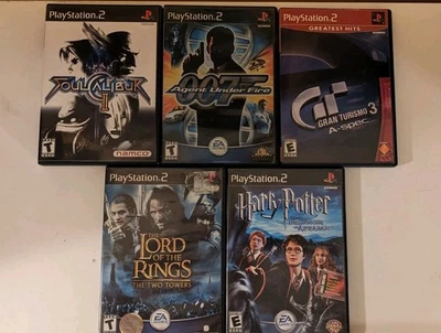 Lote de 5 juegos de PS2. Soul Calibur, 007, Gran Turismo, Más Foto 1 de 4