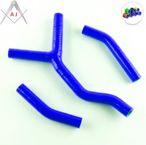 For KTM 125SX / 200SX 2003-2006 Silicone Radiator Coolant Hoses Kit Blue - Picture 1 of 3