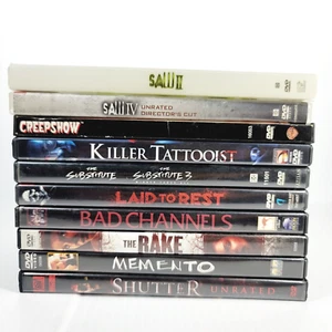 Horror Scary Movie DVD lot of 10 Cult Classics – Saw Creepshow Shutter Substitut - Picture 1 of 23