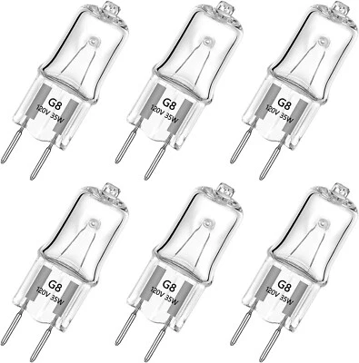 6 Pack G8 Base JCD Type Light Bulb 35W 120V 35 WATT Fast USA Shipping! - Image 1 of 4