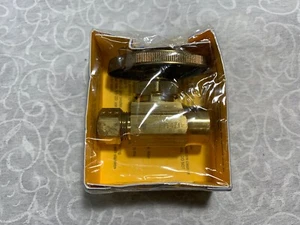 BrassCraft R14 R Multi-Turn Sweat Straight Valve/Stop 1/2" Inlet 3/8" Outlet - Picture 1 of 4