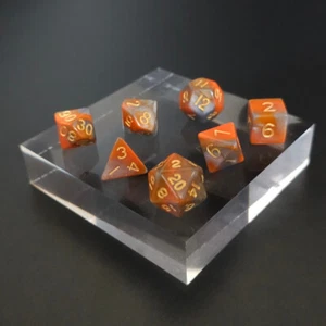 Juego completo de dados - Earth Tones Swirl - D4 a D20 - Dungeons & Dragons - D&D - Imagen 1 de 1