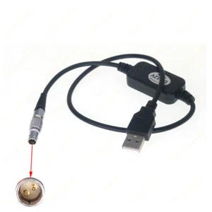 Boost 12V usb to 2 pin Male Power Adapter Cable For Teradek Bolt Pro 1000/3000ft - Picture 1 of 4