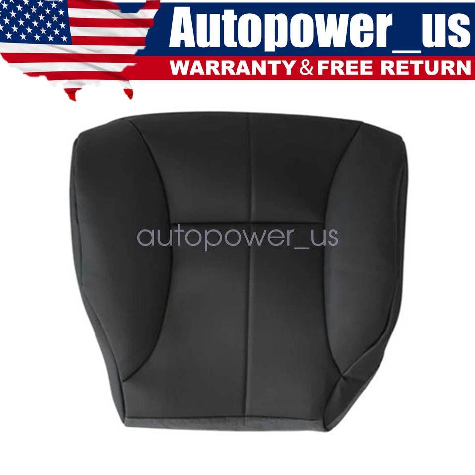 Cubierta de asiento de cuero inferior del lado del pasajero gris oscuro para Dodge Ram 1500 1998-2002 Foto 1 de 4