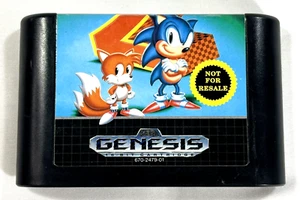 Sonic The Hedgehog 2 Original Sega Genesis Retro Spiel Cartridge getestet - Bild 1 von 7