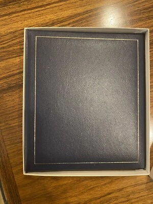 Vintage CR Gibson blue leather address book, made in USA new in box - Image 1 of 4