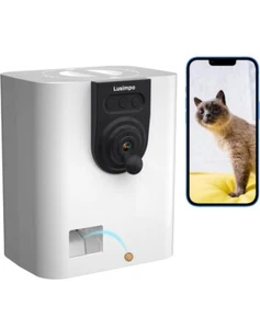 Smart Pet Monitor w/ Treat Dispenser Internet App control 1080P Video Night Visi - Picture 1 of 8