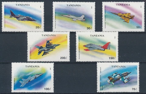 [BIN12734] Tanzania 1994 Planes good set of stamps very fine MNH Cover