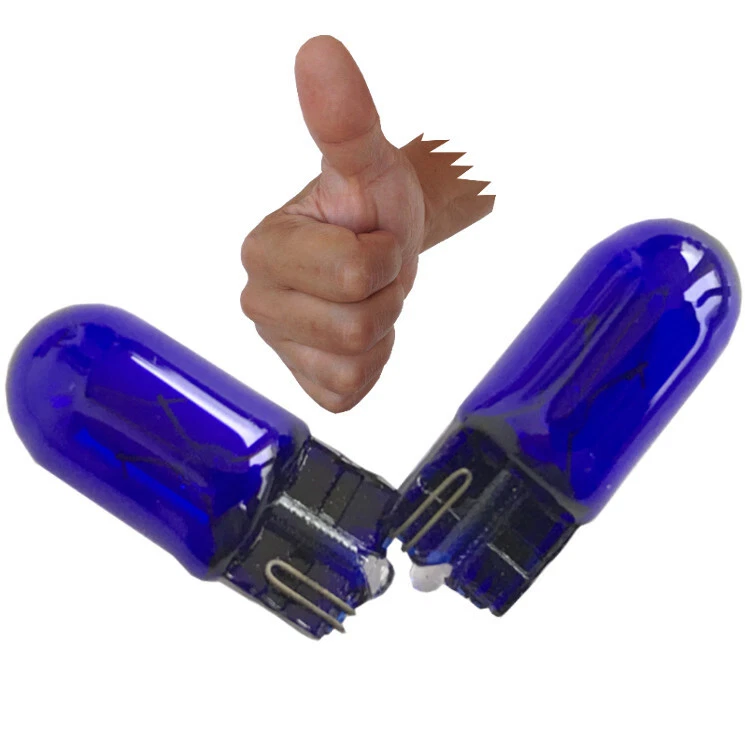 W5W T10 5W Halogen Birnen Lampen PAAR blau für diverse Fahrzeuge 12V Leselampe - Bild 1 von 2