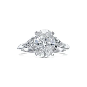 14k Ring E VVS2 3.25 Carat Lab Created Diamond IGI Certification Women Jewelry - Picture 1 of 8