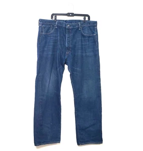 Levi's 501 Men's 42x32 Blue Denim With Button Fly and 5 Pockets Jeans - Picture 1 of 12
