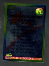 1994-95. Score.  Gold Line.  Checklist       Nordiques, Blues      #272