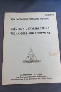 US Department of Justice Electronic Eavesdropping Techniques for Law Enforcement - Imagen 1 de 11