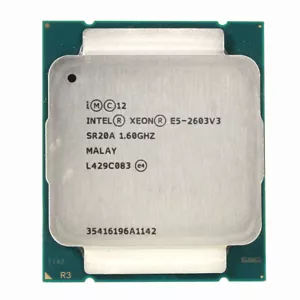 Kostenloser Versand Intel Xeon E5-2603 V3 CPU 1,6 GHz LGA 2011-3 (SR20A) Prozessor - Bild 1 von 1