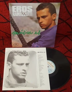 EROS RAMAZZOTTI ** Musica Es ** ORIGINAL 1988 Spain LP w/ INSERT - Picture 1 of 5