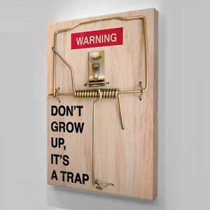 Alec Monopoly "IT'S A TRAP",HD Canvas print Home decor painting,24x32" - Picture 1 of 2