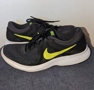 Nike Revolution 4 Mens Size 10 Black Volt Anthracite 908988-007 Sneakers Lace Up - Picture 1 of 10