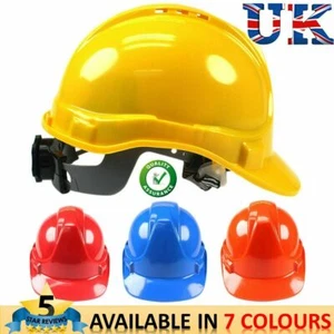 MENS HARD HAT SAFETY LADIES CONSTRUCTION HELMET CAP VENTED WORK PROTECTION NEW - Picture 1 of 9