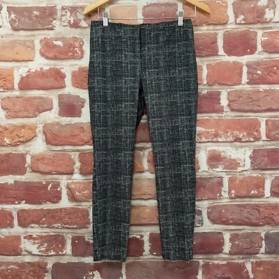 Alfani Pants Womens 8 Petite Black White Plaid Abstract Skinny Cropped Trousers - Image 1 of 4