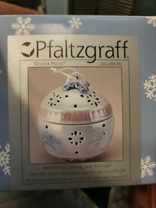 PFALTZGRAFF blau weiß Eisbär Winter Fros Potpourri Keramik Halter Behälter - Bild 1 von 2