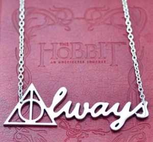 Harry Potter Deathly Hallows Always Necklace Cosplay Ron Weasley Hermione - Picture 1 of 12